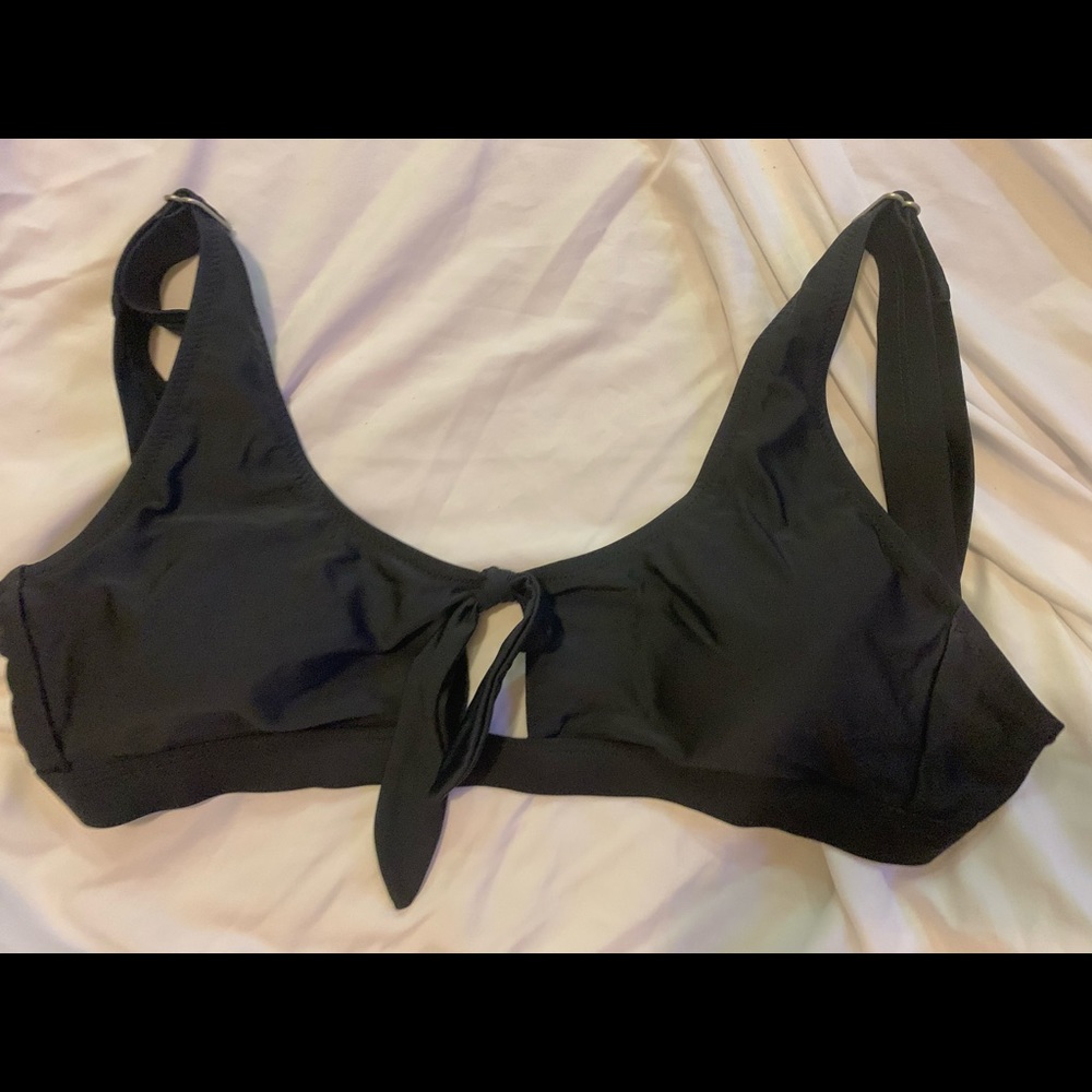 Old Navy Black Tie Bikini Top